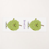 Niedlicher Cherimoya-Cartoon Yogamatte (Vorderseite (Horizontal))