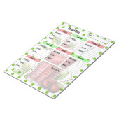 "Niedlicher Cherry Weekly Meal Planner" Notizblock (angewinkelt)