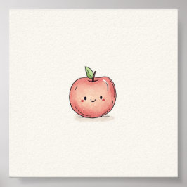 Niedlicher Chibi-Apple Poster