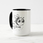 Niedlicher Chibi-Bienenwettbewerb Tasse (Vorderseite Links)