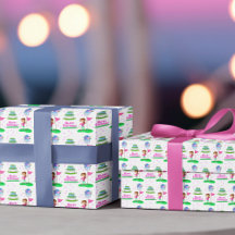 Niedlicher Chibi Girl Geburtstag Golfing Thema Geb