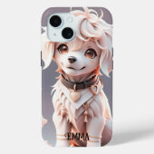 Niedlicher Chibi Golden Retriever Welppy Kids Indi Case-Mate iPhone Hülle (Rückseite)