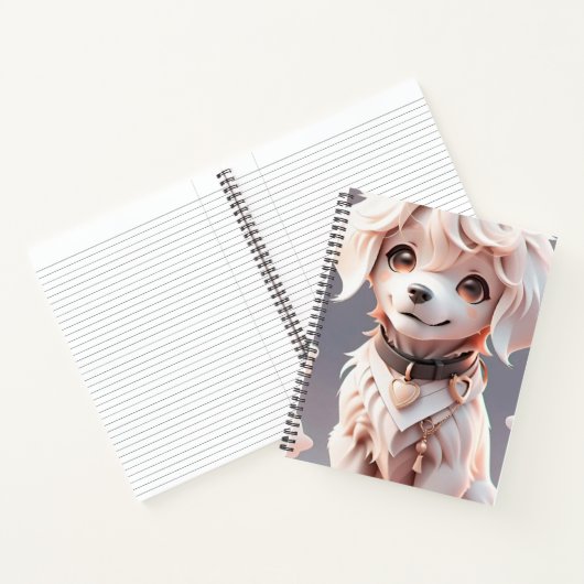 Niedlicher Chibi Golden Retriever Welppy Notizblock (Innenseite)