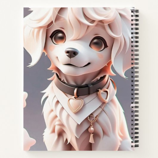 Niedlicher Chibi Golden Retriever Welppy Notizblock (Rückseite)