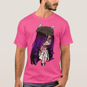 Niedlicher Chibi Kawaii Anime Girl mit Nebelohren  T-Shirt