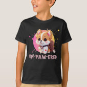 Niedlicher Chibi Kawaii Corgi Jahr der Namensschul T-Shirt (Vorderseite)