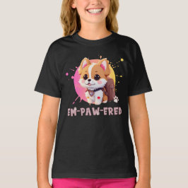 Niedlicher Chibi Kawaii Corgi Jahr der Namensschul T-Shirt