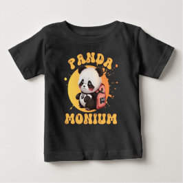 Niedlicher Chibi Kawaii Panda Name School Jahr zur Baby T-shirt