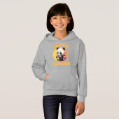 Niedlicher Chibi Kawaii Panda Name School Jahr zur Hoodie (Vorne ganz)