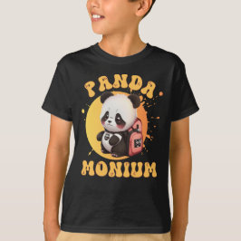 Niedlicher Chibi Kawaii Panda Name School Jahr zur T-Shirt
