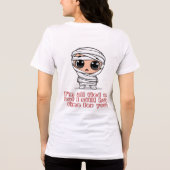 Niedlicher Chibi Mummy Halloween Cartoon Tri-Blend Shirt (Rückseite)
