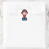 Niedlicher Chibi Rae Taylor aus WataOshi | IFTV Runder Aufkleber (Tasche)