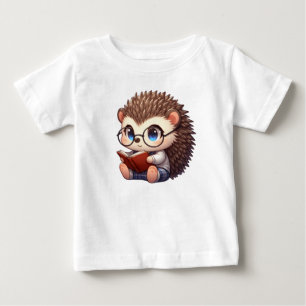 Niedlicher Chibi Reading Igel Baby T-shirt