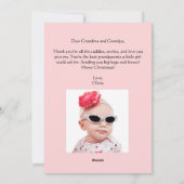 Niedlicher Chic Frohe Weihnachtsbaum, individuelle Feiertagskarte (Rückseite)