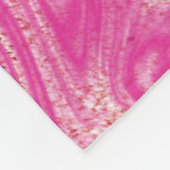 Niedlicher Chic gürtelrosa Marble Fleece Blanket (Ecke)