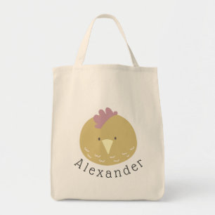Niedlicher Chick Tote Bag mit individuellem Namen Tragetasche