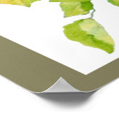 Niedlicher Chickadee Bird in Poplar Tree Süße freu Poster (Ecke)