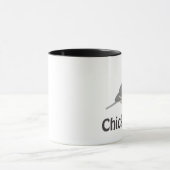 Niedlicher Chickadee Tasse (Zentrum)