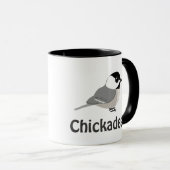 Niedlicher Chickadee Tasse (VorderseiteRechts)