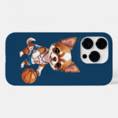 Niedlicher Chihuahua Basketballsport Case-Mate iPhone Hülle (Rückseite (Horizontal))