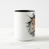 Niedlicher Chihuahua in einer knackigen Mauer Tasse (Zentrum)