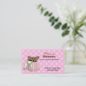 Niedlicher Chihuahua in einer Telefonnummerkarte (Stehend Vorderseite)