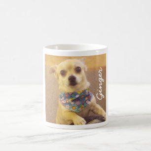 Niedlicher Chihuahua Personalisierter Haustier Kaffeetasse