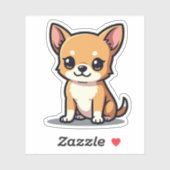 Niedlicher Chihuahua-Welpensticker - Big Eyes Aufkleber (Blatt)