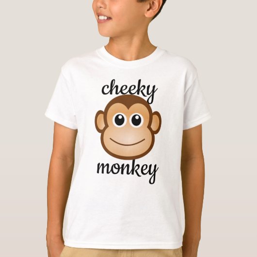 Niedlicher Chimp Brit T-Shirt (Vorderseite)