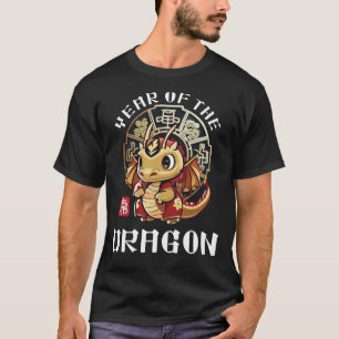 Niedlicher chinesischer Drache Zodiac Lunar Jahr T-Shirt