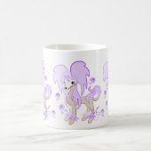 Niedlicher chinesischer Lavendel mit Haube Kaffeetasse (Mittel)
