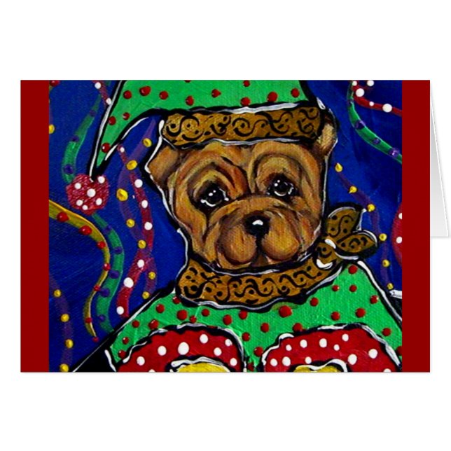 Niedlicher chinesischer Shar-Pei (Vorderseite (Horizontal))