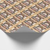 NIEDLICHER CHINESISCHER WOHLSTAND GESCHENKPAPIER (Ecke)