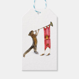 Niedlicher Chipmunk-Ansager Geschenkanhänger