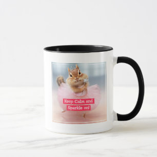 Niedlicher Chipmunk Ballerina in Tutu im Dance Stu Tasse