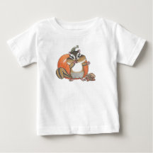 Niedlicher Chipmunk (Eichhörnchen) Pumpkin Baby T