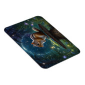 Niedlicher Chipmunk im Mushroom im Magischen Garte Magnet (Rechte Seite)