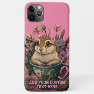 Niedlicher Chipmunk in der Cup-Wildblume Cotatteco Case-Mate iPhone Hülle