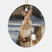 Niedlicher Chipmunk mit den Geweihen Keramikornament (Links)