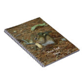 Niedlicher Chipmunk mit Nut Animal Notebook Notizblock (Rechte Seite)