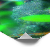 Niedlicher Chipmunk Nature Fantasy Art Poster (Ecke)