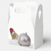 Niedlicher Chipmunk Silver und Schnee Weihnachtsfe Geschenkschachtel (Geöffnet)