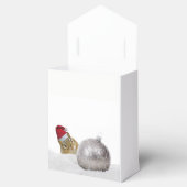 Niedlicher Chipmunk Silver und Schnee Weihnachtsfe Geschenkschachtel (Geöffnet)