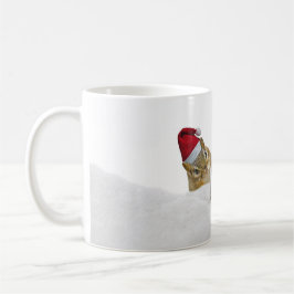Niedlicher Chipmunk Silver und Schnee Weihnachtsfe Kaffeetasse