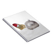 Niedlicher Chipmunk Silver und Schnee Weihnachtsfe Notizblock (Rechte Seite)