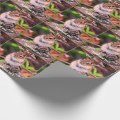 Niedlicher Chipmunk Tierart Personalisiert Geschenkpapier (Ecke)