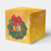 Niedlicher Chipmunk Weihnachtskranz Geschenkschachtel (Rückseite)