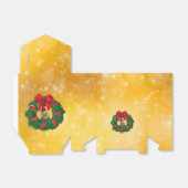 Niedlicher Chipmunk Weihnachtskranz Geschenkschachtel (Ungefaltet)