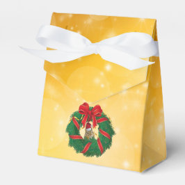 Niedlicher Chipmunk Weihnachtskranz Geschenkschachtel