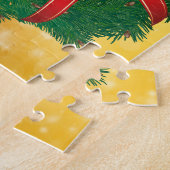 Niedlicher Chipmunk Weihnachtskranz Puzzle (Seite)